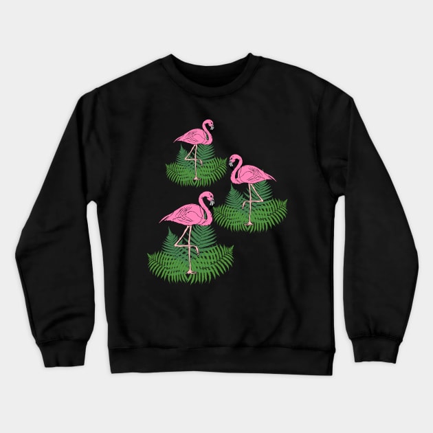 Pink Flamingos Crewneck Sweatshirt by Mila46